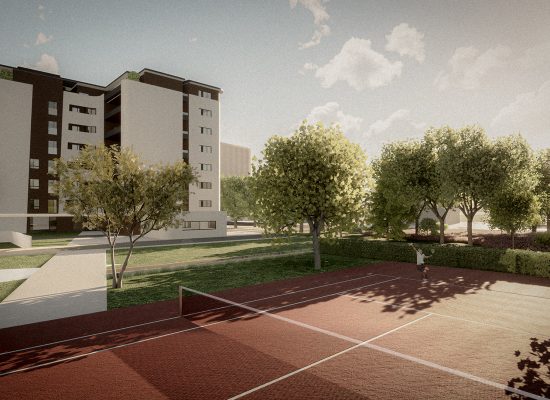 Appartamenti in vendita a Rende - campo da tennis Residenze Botticelli